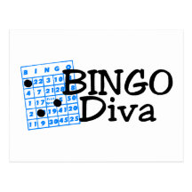 Bingo Diva Postcard