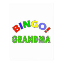 Bingo Grandma Postcard