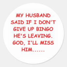 BINGO joke Stickers