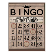 Bingo Post Cards