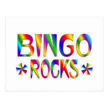 BINGO Rocks Post Card