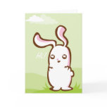 Binky Bunny Says "Hi!" - Notecard