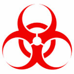 Bio-hazard acrylic cut out