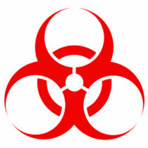 Bio-hazard acrylic cut out