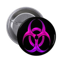 Bio Hazard Electric Purple Pin