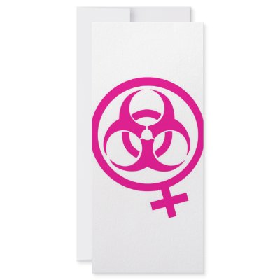 bio hazard femme rack cards by McBain