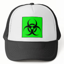 Bio Hazard or Biohazard Sign Symbol Warning Green
