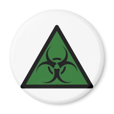 Bio Hazard or Biohazard Sign Symbol Warning by inquester