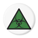 Bio Hazard or Biohazard Sign Symbol Warning magnets