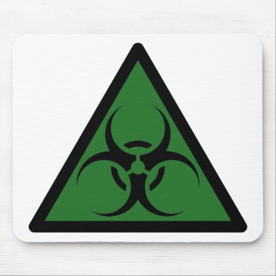 Bio Hazard or Biohazard Sign Symbol Warning by inquester