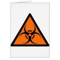 Bio Hazard or Biohazard Sign Symbol Warning Orange