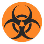 Bio Hazard or Biohazard Sign Symbol Warning Orange