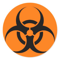 Bio Hazard or Biohazard Sign Symbol Warning Orange