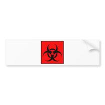 Bio Hazard or Biohazard Sign Symbol Warning Red