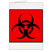 Bio Hazard or Biohazard Sign Symbol Warning Red