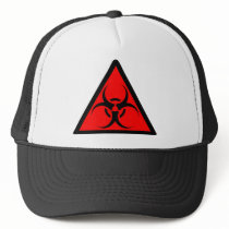 Bio Hazard or Biohazard Sign Symbol Warning Red