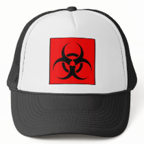 Bio Hazard or Biohazard Sign Symbol Warning Red