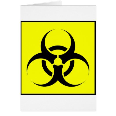 Bio Hazard or Biohazard Sign Symbol Warning Yellow by inquester