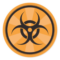 Bio-Hazard - Orange Stickers