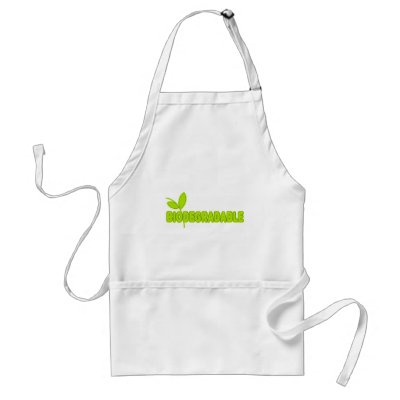 Biodegradable Apron by sayingsentral