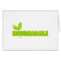 Biodegradable cards