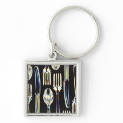 Biodegradable Utensils Keychain by Alleycatshirts