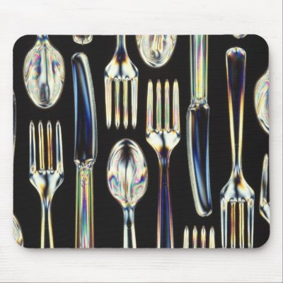 Biodegradable Utensils Mousepad by Alleycatshirts