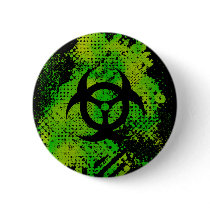 Biohazard $6.95 Collectable Art Button