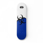 Biohazard blue skate board