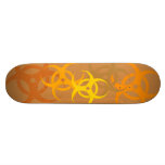 Biohazard (brown) skateboard