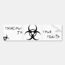 BioHazard Bumpter Sticker Bumper Stickers