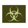 Biohazard -dist -green postcards