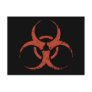 Biohazard -dist -red post card