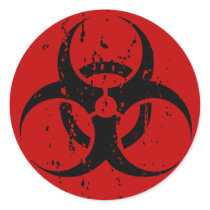 Biohazard Faded Stickers