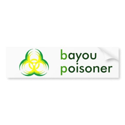 biohazard flower bayou poisoner bumper stickers by sirninger