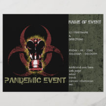Biohazard Gas Mask Customizable Flyer Design