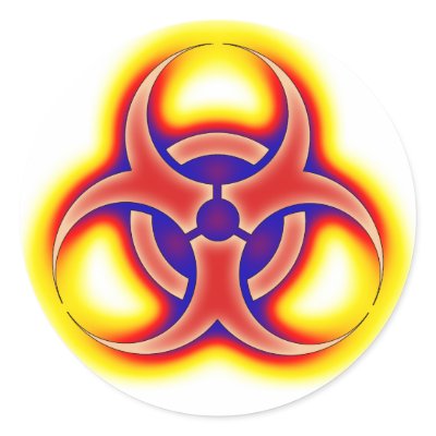 Biohazard Glow Stickers by weaverphoto
