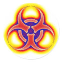 Biohazard Glow stickers
