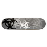 Biohazard (greyscale) skate board