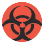 Biohazard Logo Stickers