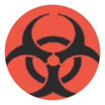 Biohazard Logo Stickers