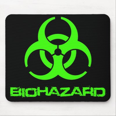 Biohazard Mouse Pad by kinggraphx