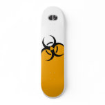 Biohazard orange skate deck