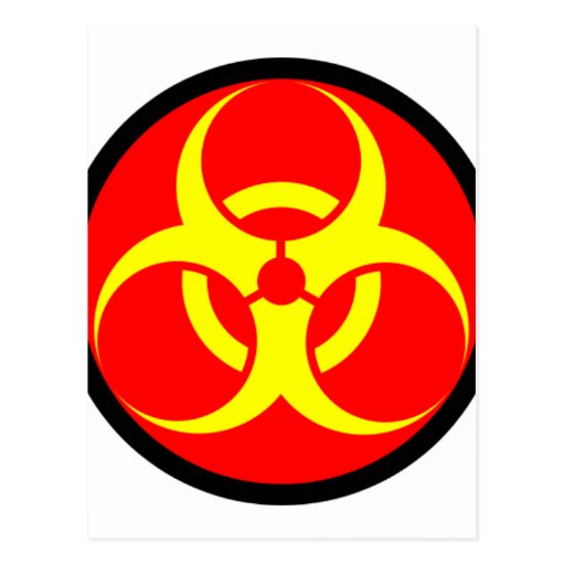 biohazard postcard
