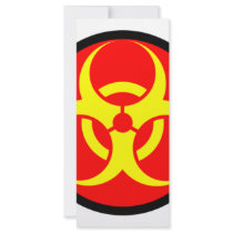 biohazard personalized rack card
