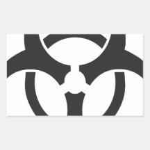 Biohazard Rectangular Sticker