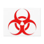 Biohazard red design! postcards