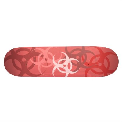 Biohazard (soft red) skateboards by froodystuff