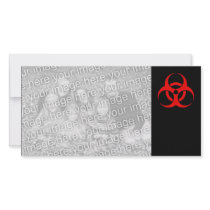 Biohazard Symbol Photo Greeting Card