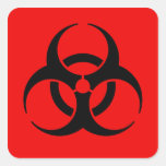 Biohazard Symbol Sticker